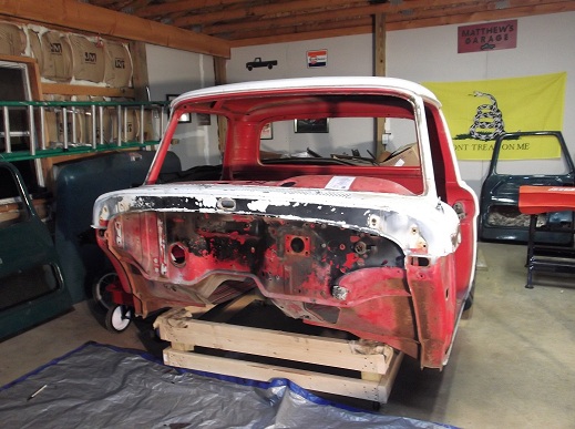 This is what the cab looked like when it first arrived from Arizona